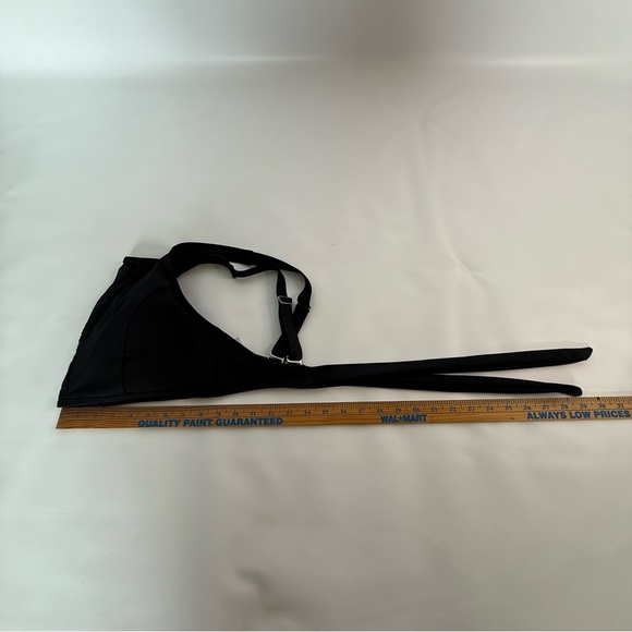 Time and Tru Black Halter swim top size large removable bra cups - Picture 6 of 7